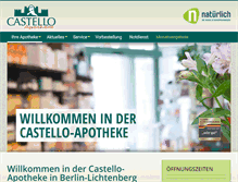 Tablet Screenshot of castelloapotheke.de